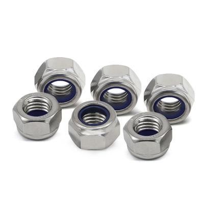 Class 6 8 10 DIN 985 DIN 982 Blue White Ring Nylon Lock Nuts