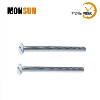 Metric Thread Bzp Steel Slot Countersunk Steel Machine Screw