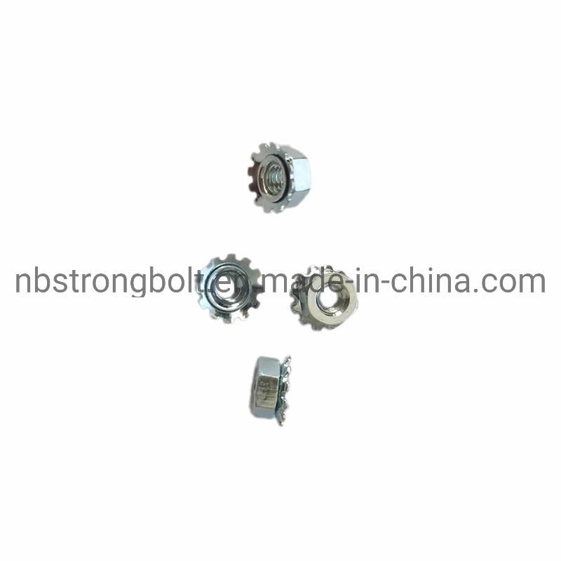Carbon Steel Kep Nut K-Lock Nut with External Tooth