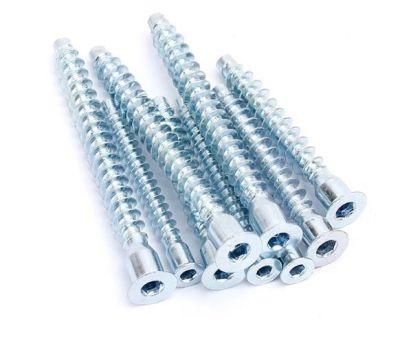 China Wholesale Fastener Hardware 7X50 Carbon Steel Flat Head Hex Socket Confirmat Screw