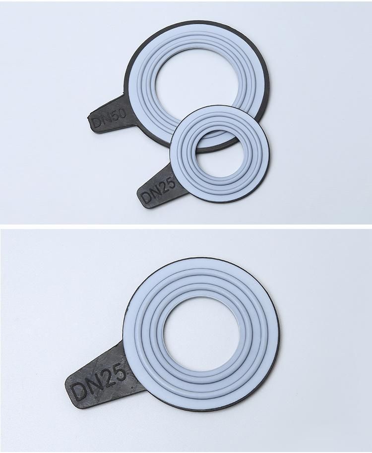 RF EPDM PTFE PVC Flange Gasket Rubber PTFE Liner PTFE Coated Rubber