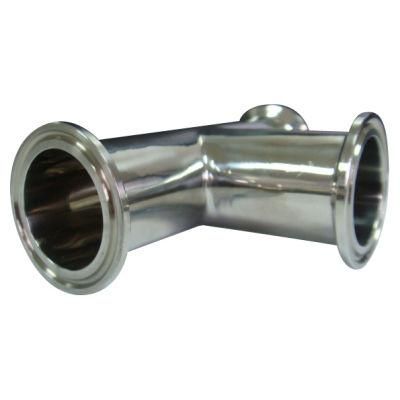 Sanitary Stainless Steel Pipe Clamp End Tee