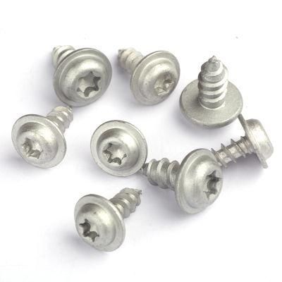 Dacromet Silver Pan Round Washer Head Torx Self Tapping Screws