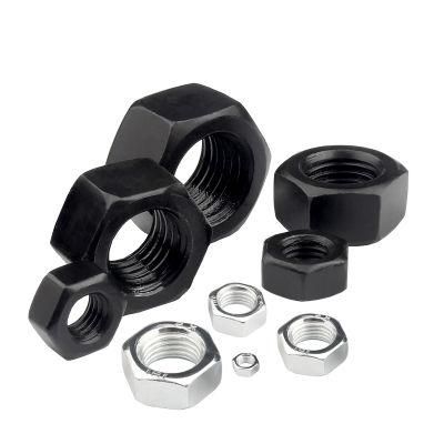 China Factory M3 to M100 Carbon Steel DIN934 ISO 4032 Hex Nut Hexagon Nuts, Metric Threads Unc, Unf