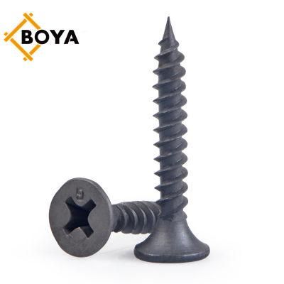 3.5*25mm High Performance Wood Screws MDF Black Phosphate Gypsum Board Self Tapping Drywall Screws