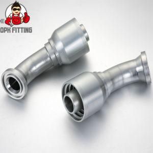 45&deg; SAE Flange 6000 Psi Hydraulic One Piece Hose Fitting (87641y)