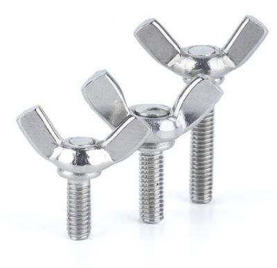 SS316 SS304 Stainless Steel M6*20 Butterfly Wing Head Bolt DIN316