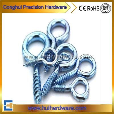 Blue Zinc Plating Hook Eye Bolt Wood Screw