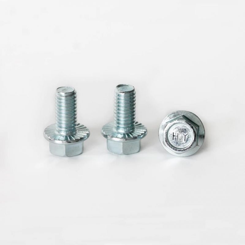 Indented Hex Flange Bolt/ Flange Screw/ Hex Flange Screw DIN6921 Gr. 8.8