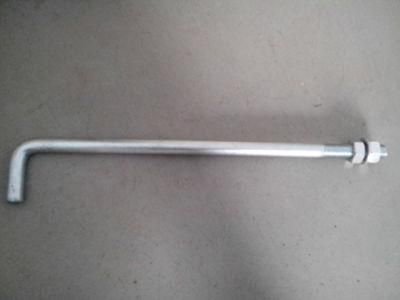 Custom L/J/U/I Shape Foundation Bolts Anchor Bolts Zinc/HDG/Dacromet M22*900