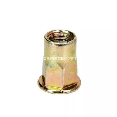 Factory Supply Carbon Steel Rivet Nuts with Knurled Body