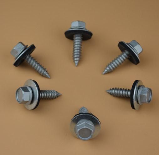 Long Hex Head Self Tapping Screw Dacromet Sharp Point Screw