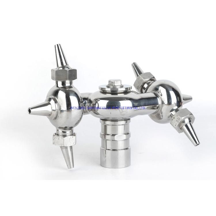 Stainless Steel Sanitary Grade Cleaner Spray Ball with 100mm Neck