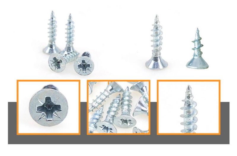 Pozi Drive Zinc Plated Double Countersunk Head Self-Tapping Chipboard Screws