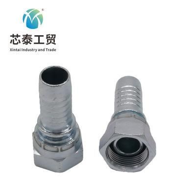 OEM Hydraulic Oil Resistant Rubber SAE 100r2 Straight Zinc Plated Carbon Steel Hydraulic Hose Fittings Price