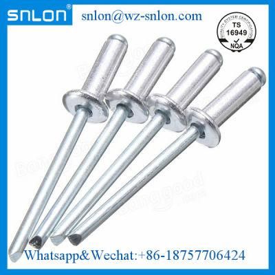 Open End Blind Rivets with Break Pull Mandrel