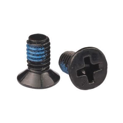 Steel Black Zinc Plated Countersunk Flat Head Phillips Machine Screw with Nylon Patch