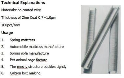 Zinc-Coated Wire C Hog Rings for Hencoop