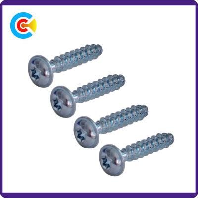 GB/DIN/JIS/ANSI Carbon-Steel/Stainless-Steel Plum Flat Head Flat Tail Imperial Self-Tapping Screws