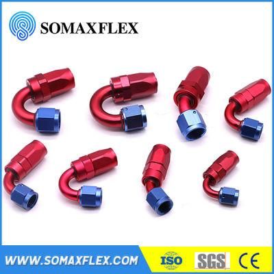 Elbow 45 Degree Red Hose Fitting Aluminum Female/Male Swivel Hose Connector an Fitting