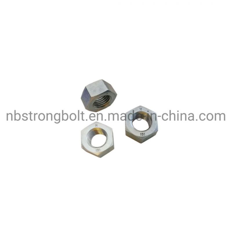 DIN934 M36 High Quality Nut Cl. 8 with Zinc