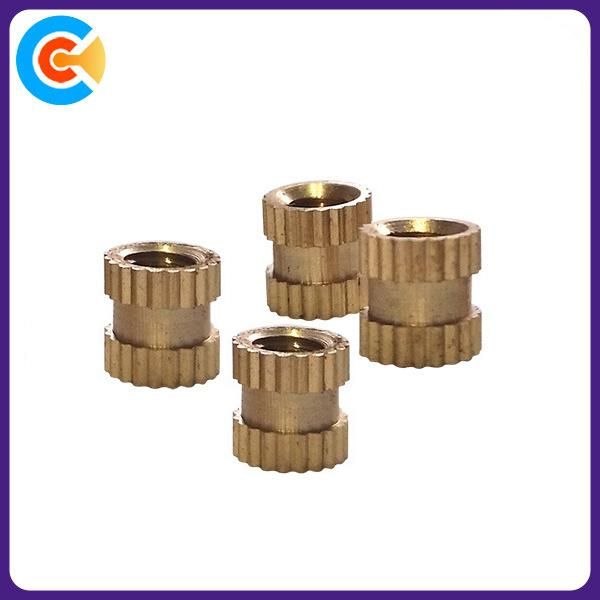 GB/DIN/JIS/ANSI Stainless-Steel/Carbon-Steel Word Step Slotted Stamping Parts Fixed Copper Nut