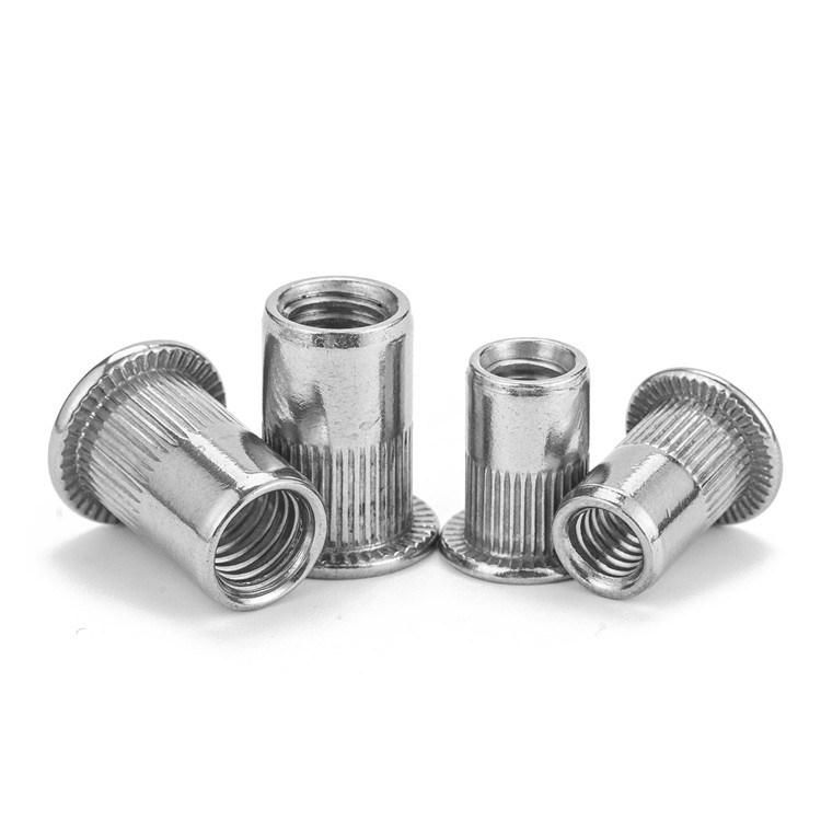 Stainless Steel SS304 SS316 Flat Head Csk Head Rivet Nuts Threaded Rivet Nuts Pull Rivet Nuts
