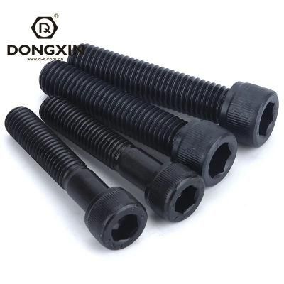 ISO4762 High Strength Full Threaded Carbon Steel Black Hex Socket Bolts Screws