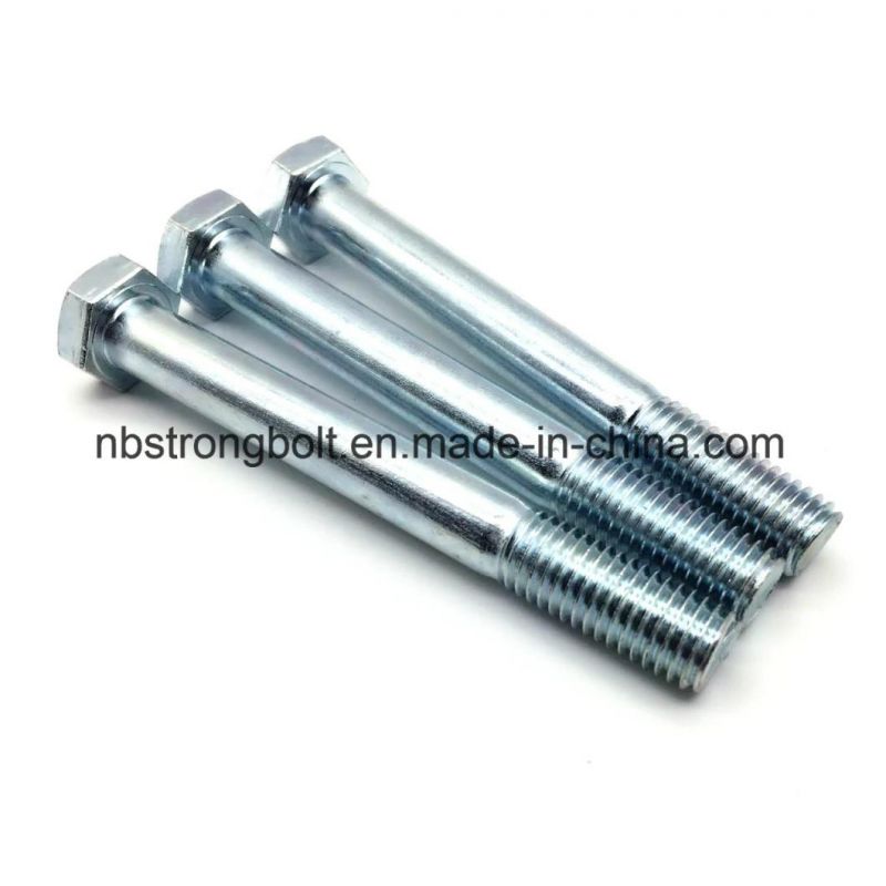 DIN931 Screw Hex Bolt with Cl. 8.8 Zp