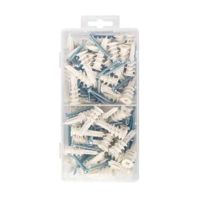 PP Nylon Wall Anchors Plastic Solid Wall Anchor White Color
