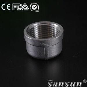 Hygienic Sanitary Stainless Steel Pipe Fitting 304/316/316L Screwed Round Cap Threaded Female