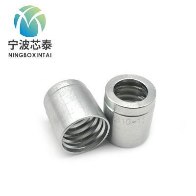 Stainless Steel Hydraulic Hose Ferrule 00421, 00621, 03310, 00210, Carbon Steel SAE 100r9at Hose Ferrule Price OEM ODM