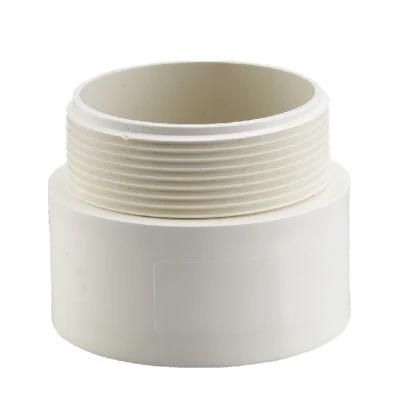 UPVC Pipe Fittings NSF &Upc Certificate Dwv ASTM D2665 Male Adaptor