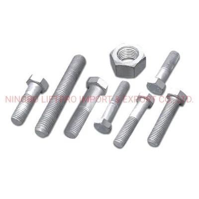 ANSI/ASME A490 Hot DIP Galvanized Hex Nuts and Bolts Stainless Metric Heavy Hexagon Bolt and Nut