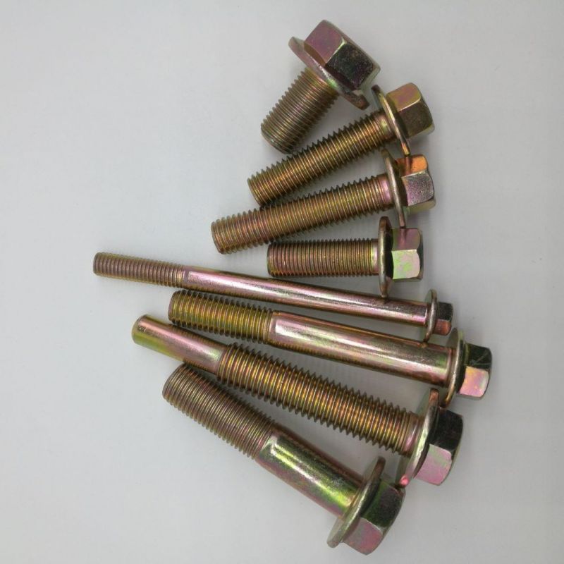 Ppap Level 3 High Strength Hex Flange Bolt Screw Zinc Plated