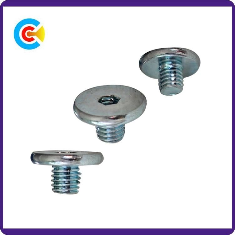 GB/DIN/JIS/ANSI Carbon-Steel/Stainless-Steel 4.8/8.8/10.9 Galvanized Hexagon Button Head Screws for Birdge