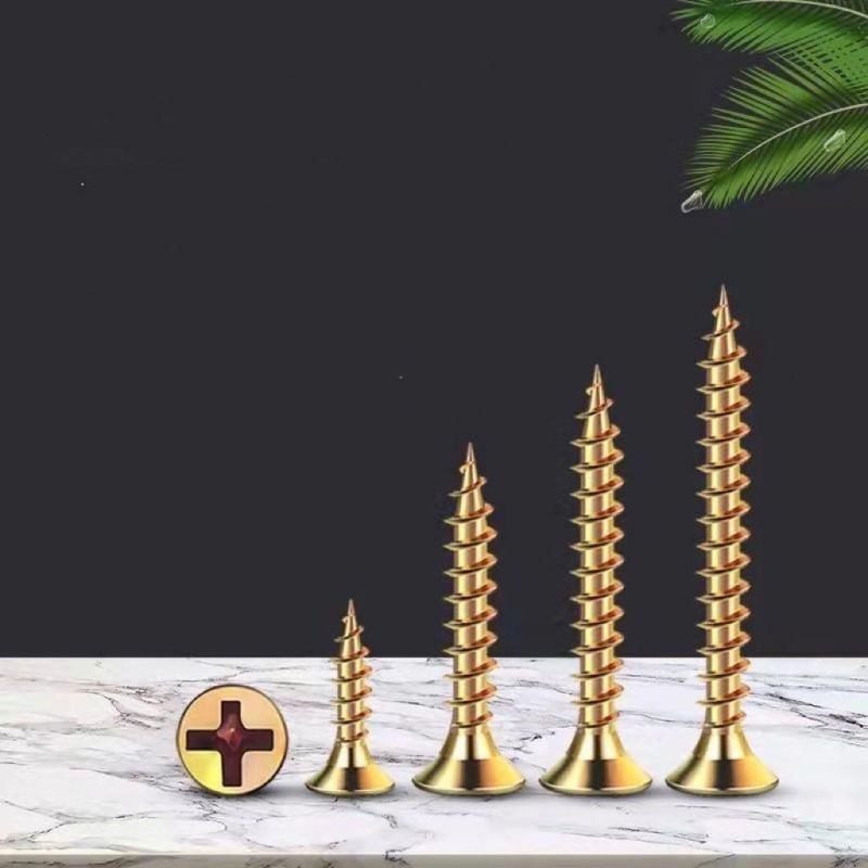 Daruble High Hardness Cross Countersunk Head Yellow Galvanized Dry Wall Tapping Screws
