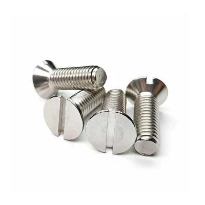 Brass Stainless Steel Titanium Metric DIN 963 Slotted Flat Countersunk Head Screws