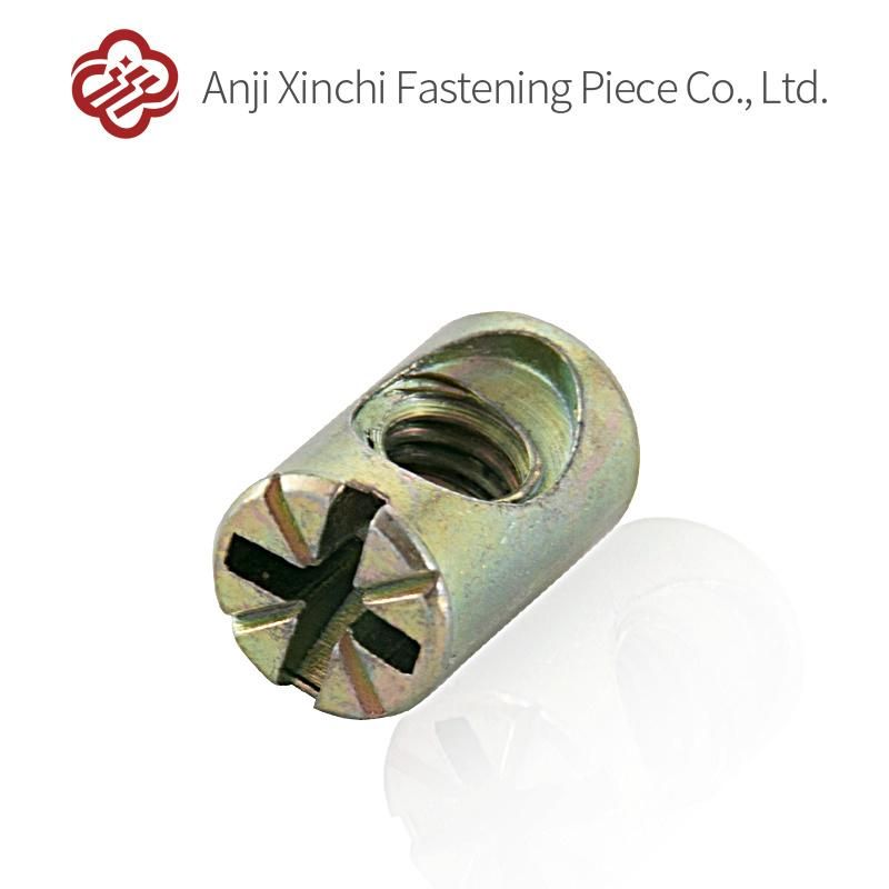 Pozi Groove Zinc Alloy Nut Furniture Hardware Fastener Connector