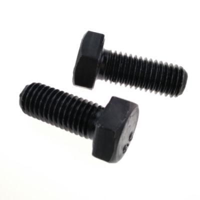 China Wholesale Fastener Hardware 8.8 Grade M8 Hex Bolts Black DIN 933 Standard Fastener