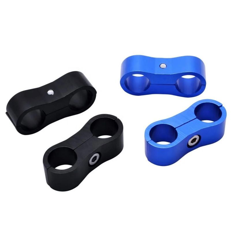 An6 13mm Braided Oil Fuel Water Hose Adapter Tube Separator Clamp