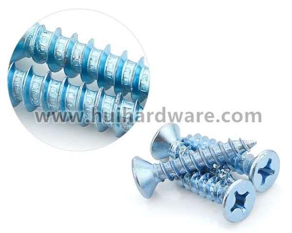 DIN7982 Zinc-Plated Steel Cross Recessed Csk/Flat Head Self-Tapping Screws