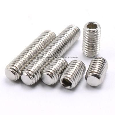 DIN913 Stainless Steel Hex Socket Set Screw with Flat Point