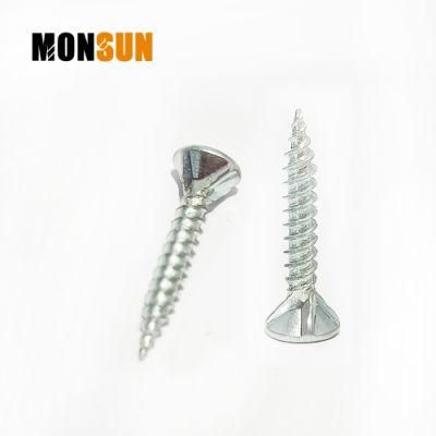 White Zinc Phillips Countersunk JIS Ribbed Screw