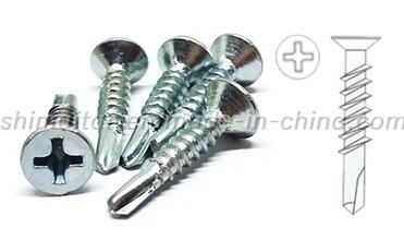 Metal Concrete Stainless Steel Window Flat Countersunk Wafer Button Pan Truss Hex Head Color Painted Roofing Drill Tail Self Drilling Screw with EPDM Washer