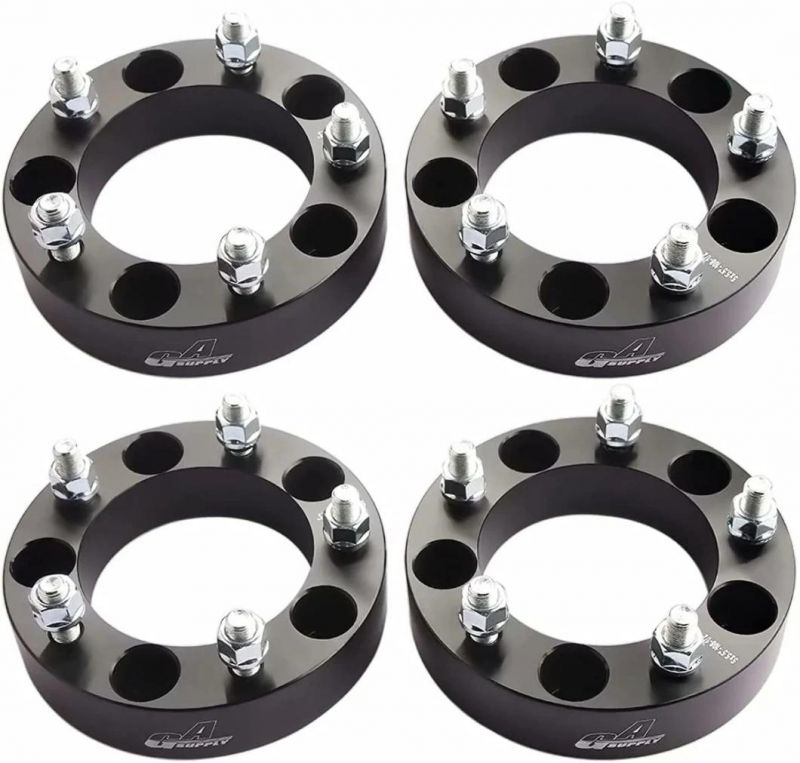 5X5.5 to 5X5.5 Wheel Spacers with 1.5" 108mm Hub Bore 1/2-20 Studs