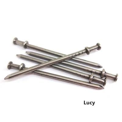 Scaffolding Nails Brazil 16D Low Carbon Steel Q195 Double Head Nail for Building Construction