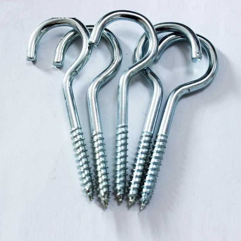 Zinc Plated Metal C Type Hook Screw for String Lights Hooks Ceiling Hooks