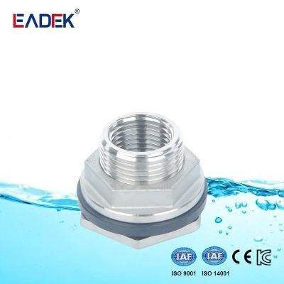 Ss Stainless Steel Threaded Tank Fittings with Nipple &amp; Nut