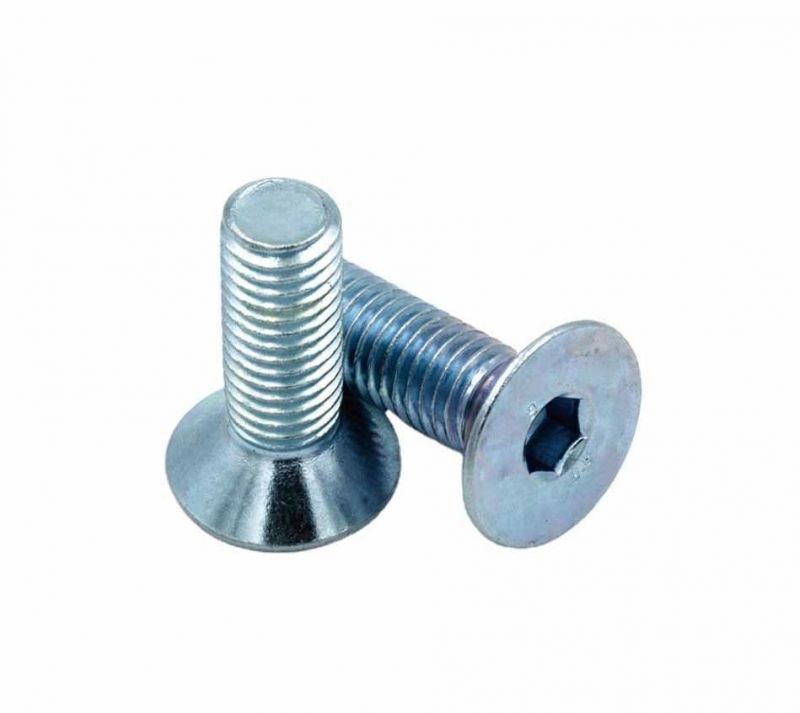 DIN 7991 Flat Head Countersunk Head Hex Socket Cap Screw. Carbon Steel. Zinc Plated. Galvanized